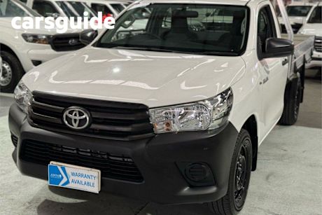 White 2017 Toyota Hilux Cab Chassis Workmate