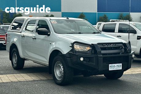 White 2020 Isuzu D-MAX Crew Cab Utility SX (4X4)