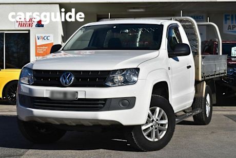 White 2015 Volkswagen Amarok Cab Chassis TDI420 (4X4)