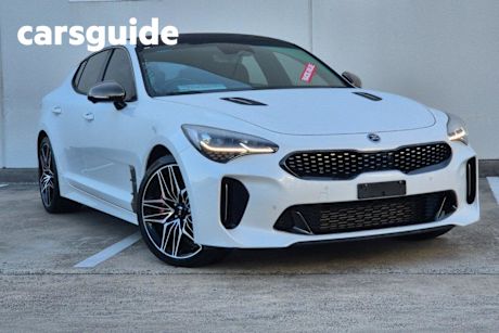 White 2021 Kia Stinger Sedan GT (black Leather)