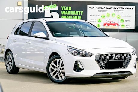 White 2017 Hyundai I30 Hatchback Active