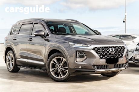 Grey 2018 Hyundai Santa FE Wagon Highlander Crdi Satin AWD