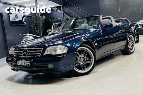 Blue 1995 Mercedes-Benz SL500 Convertible