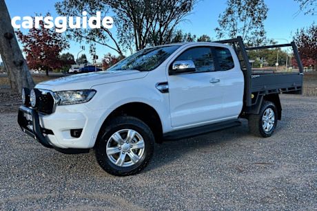 White 2020 Ford Ranger Double Cab Chassis XLT 3.2 (4X4)