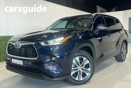 Blue 2022 Toyota Kluger Wagon GXL eFour