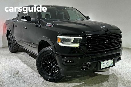 Black 2021 Ram 1500 Crew Cab Utility Laramie Rambox (hybrid)