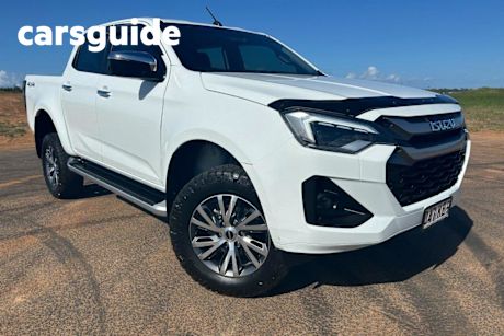 White 2023 Isuzu D-MAX Crew Cab Utility LS-U+ (4X4)