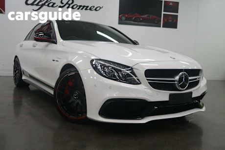 White 2015 Mercedes-Benz C63 Sedan AMG S Edition 1