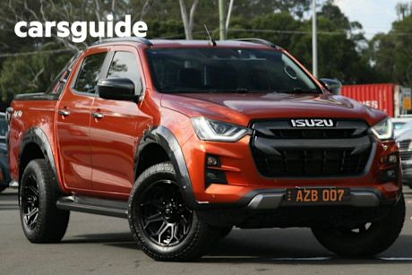 Orange 2022 Isuzu D-MAX Crew Cab Utility X-Terrain (4X4)