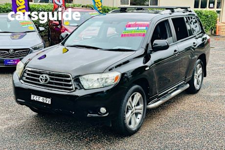 Black 2008 Toyota Kluger Wagon KX-S (fwd)