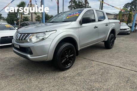 Silver 2016 Mitsubishi Triton Dual Cab Chassis GLX (4X4)