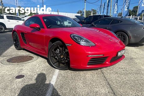 Red 2019 Porsche 718 Coupe Cayman