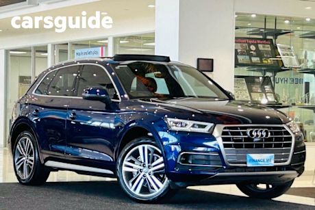 Blue 2019 Audi Q5 Wagon 45 Tfsi Quattro Sport