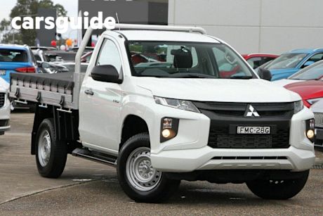 White 2024 Mitsubishi Triton Cab Chassis GLX (4X2)