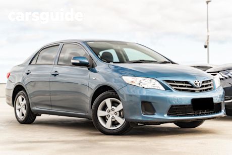 Blue 2011 Toyota Corolla Sedan Ascent