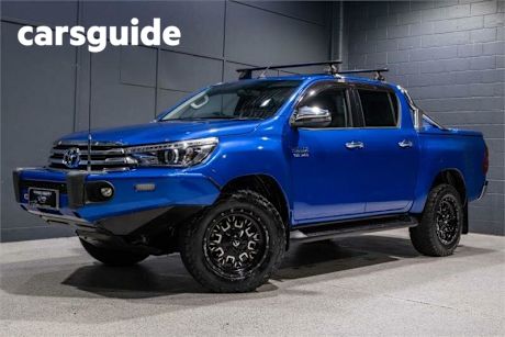 Blue 2017 Toyota Hilux Dual Cab Utility SR5 (4X4)