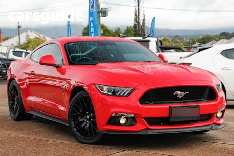 Red 2017 Ford Mustang Coupe Fastback GT 5.0 V8