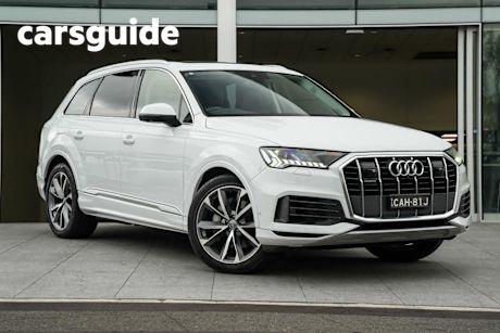 White 2020 Audi Q7 Wagon 45 TDI Quattro (hybrid)