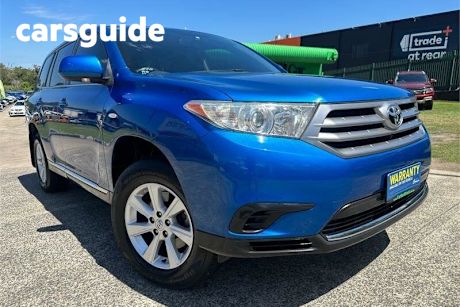 Blue 2010 Toyota Kluger Wagon KX-R (4X4) 7 Seat