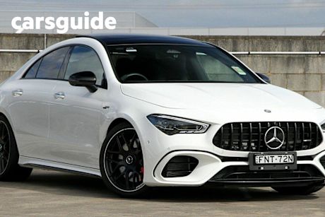 White 2024 Mercedes-Benz CLA45 Coupe S 4Matic+