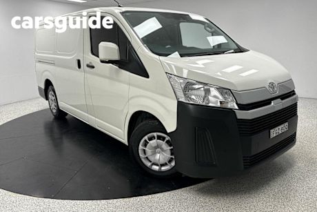 White 2019 Toyota Hiace Van LWB Exterior Pack