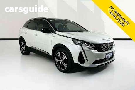 White 2021 Peugeot 3008 Wagon GT 1.6 THP