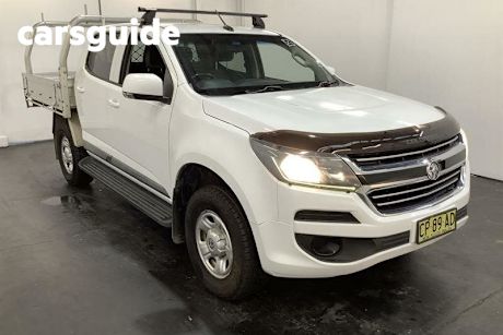 White 2017 Holden Colorado Crew Cab Chassis LS (4X2)