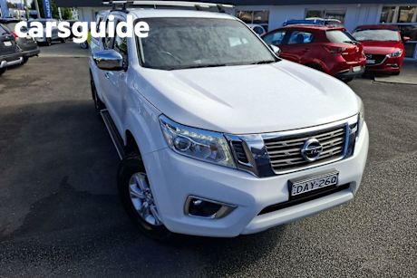 White 2015 Nissan Navara Dual Cab Utility ST (4X4)
