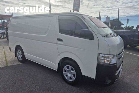 White 2017 Toyota Hiace Van LWB