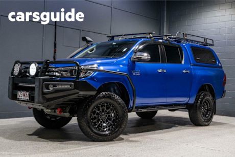 Blue 2017 Toyota Hilux Dual Cab Utility SR5 (4X4)