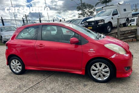 Red 2008 Toyota Yaris Hatchback YRX