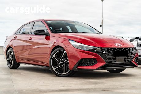 Red 2021 Hyundai I30 Sedan N Line
