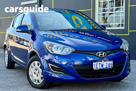 Blue 2015 Hyundai I20 Hatchback Active