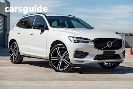 White 2021 Volvo XC60 Wagon T6 R-Design (awd)