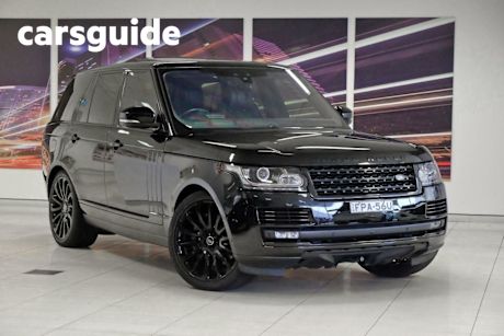 Black 2017 Land Rover Range Rover Wagon Autobiography 5.0 V8 SC LWB