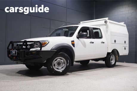 White 2011 Ford Ranger Dual Cab Chassis XL (4X4)