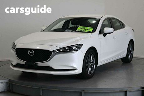 White 2019 Mazda 6 Sedan Sport