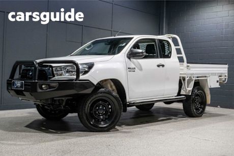 White 2020 Toyota Hilux X Cab Cab Chassis SR (4X4)
