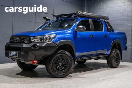 Blue 2020 Toyota Hilux Double Cab Pick Up Rugged X (4X4)