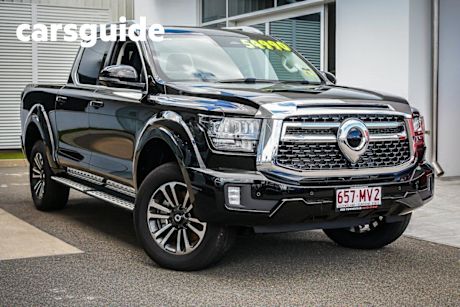 Black 2024 GWM Cannon Alpha Dual Cab Utility Ultra (4X4)