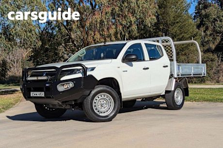 White 2020 Mitsubishi Triton Double Cab Chassis GLX Adas (4X4)