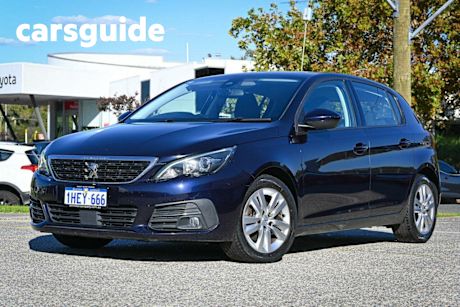 Blue 2018 Peugeot 308 Hatchback Active