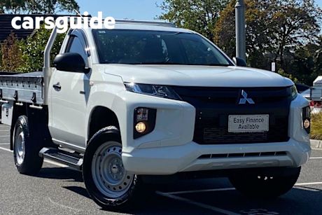 White 2023 Mitsubishi Triton Cab Chassis GLX (4X4)