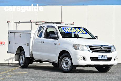 White 2012 Toyota Hilux X Cab Pickup SR