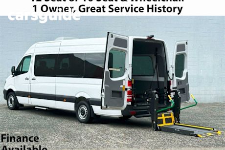 White 2019 Mercedes-Benz Sprinter Commercial 416CDI Low Roof MWB 7G-Tronic + RWD