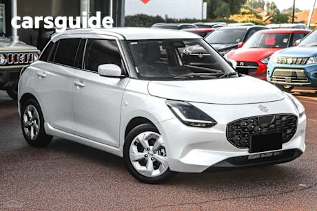White 2024 Suzuki Swift Hatchback Hybrid Plus