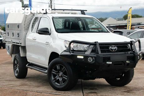 White 2023 Toyota Hilux X Cab Cab Chassis SR (4X4)