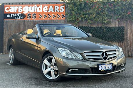 Grey 2010 Mercedes-Benz E250 Cabriolet CGI Avantgarde