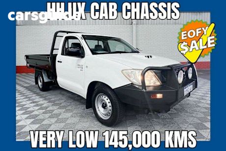 White 2011 Toyota Hilux Cab Chassis SR