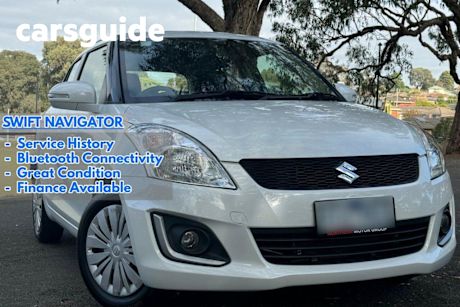 White 2015 Suzuki Swift Hatchback GL Navigator